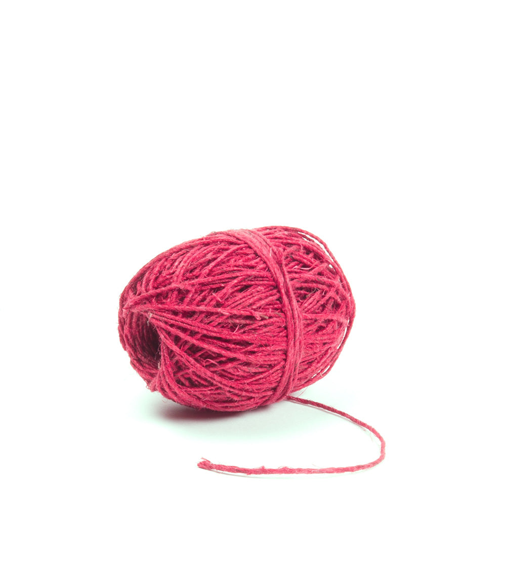 Hemp twine red.
