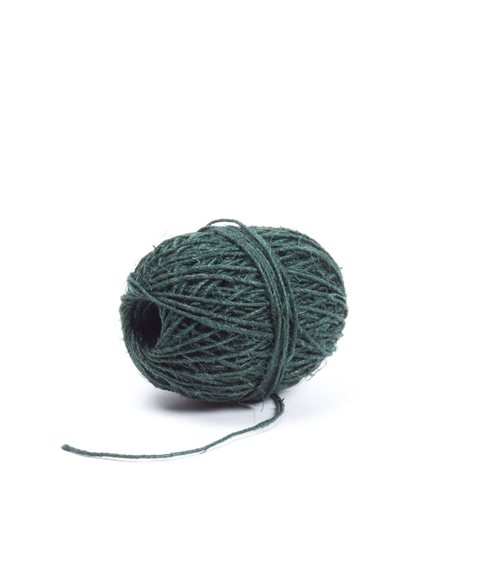 Dark Green Hemp Twine, 50m