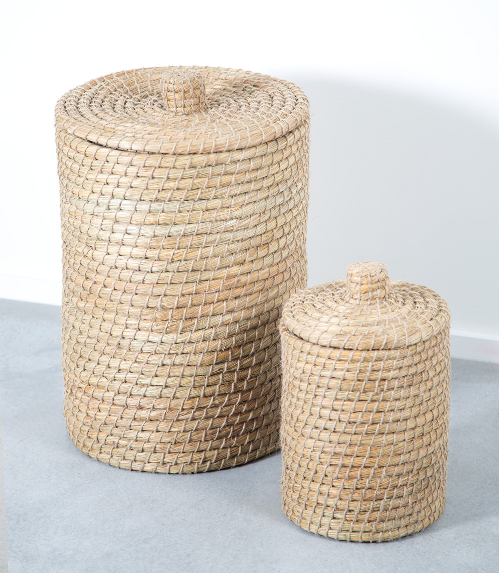 Set of 2 natural Kaisa baskets