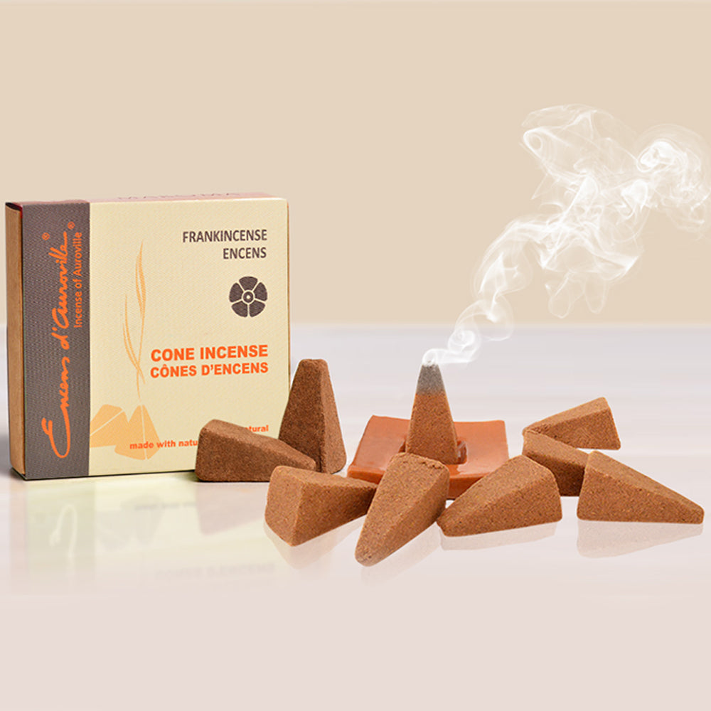 Maroma Encens d&#39;Auroville Cones - Frankincense. Incense Cones