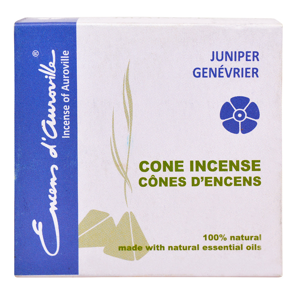 Maroma Encens d&#39;Auroville Cones - Juniper. Incense Cones