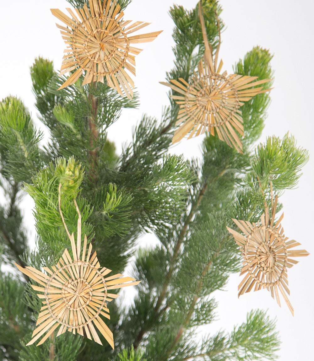 Festive star ornaments - pathi grass