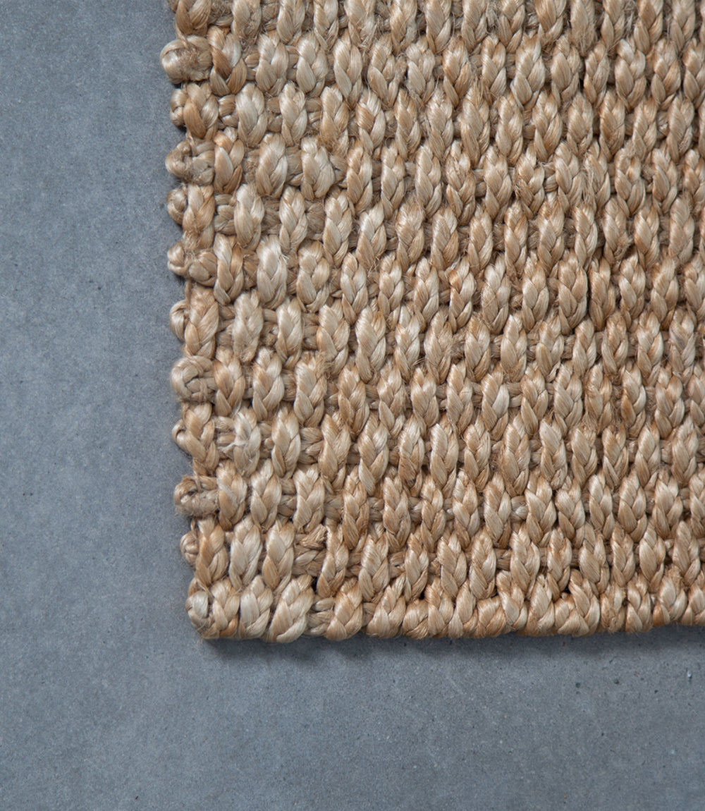 Jute Entry Mat, Natural, Thick Weave, 100x60cm. Suit Outside Single Door Entrance