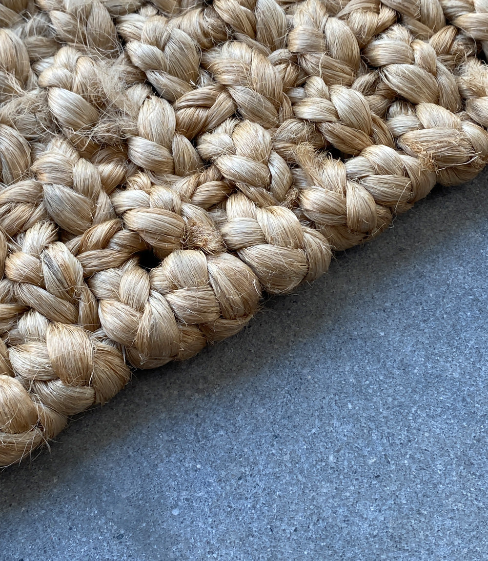 Jute Mat, Natural, Thick Weave, 90x150cm. Suit larger area.