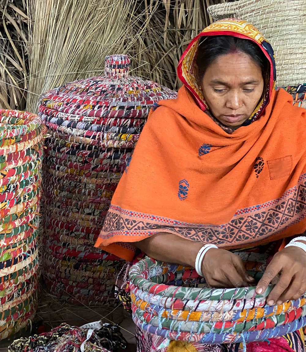 Kaisa basket making in Bangladesh