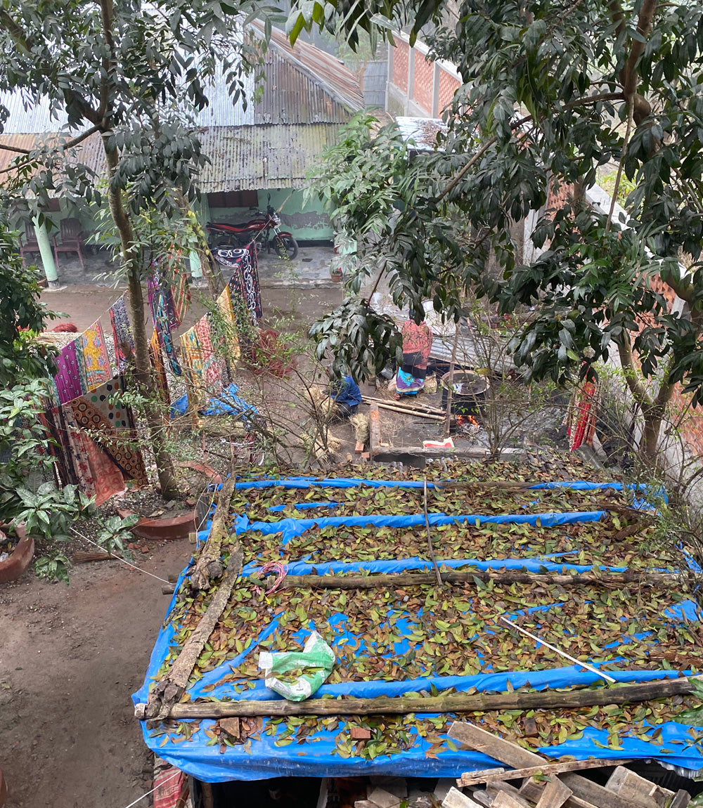 Kaisa dyeing process outdoor