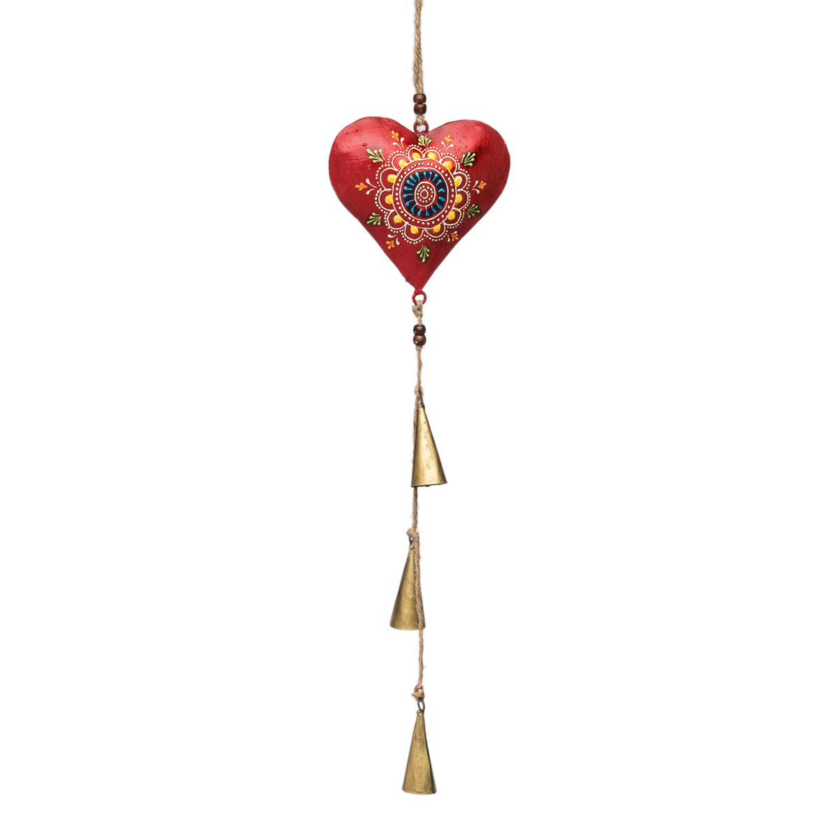 Henna Treasure Bell Chime - Heart