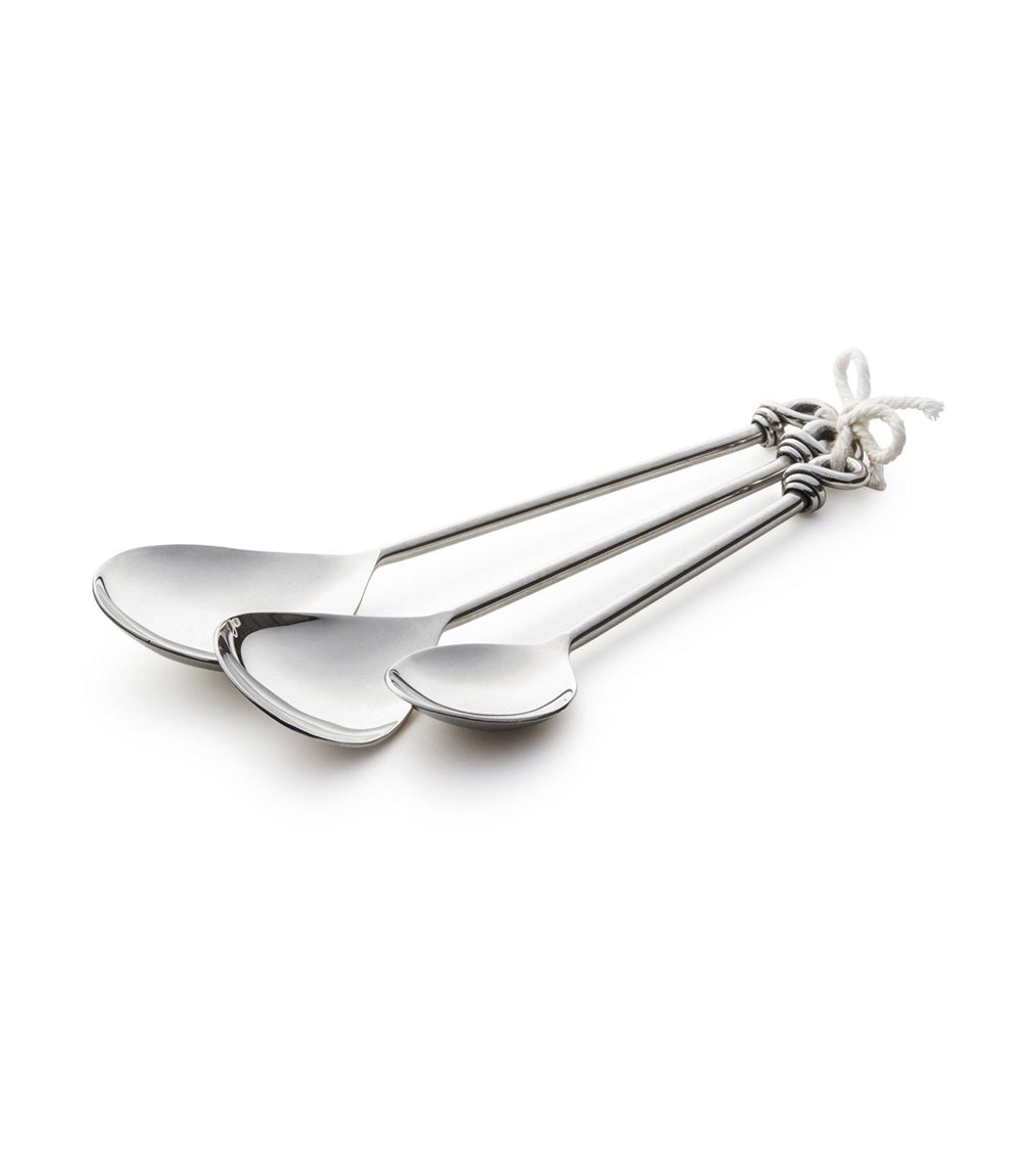 Knotted Serving Spoons - Set of 3
