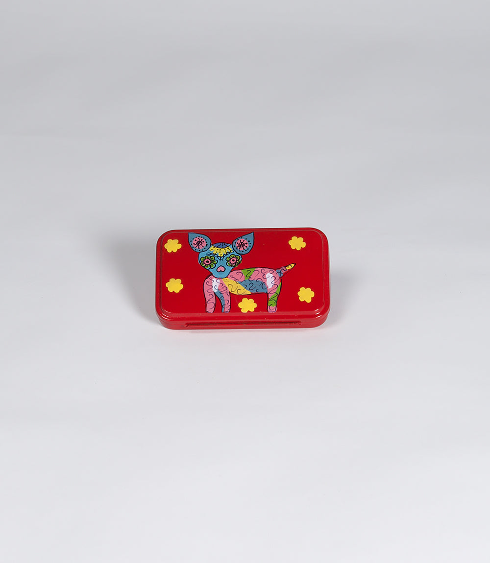 Trinket tin red dog