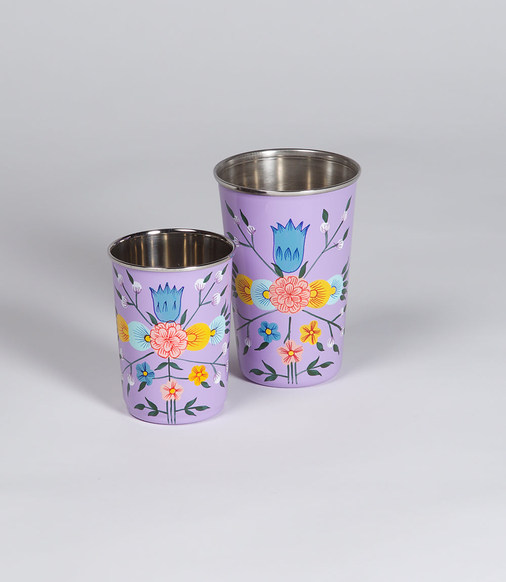 Flowery Lilac Small Tumbler