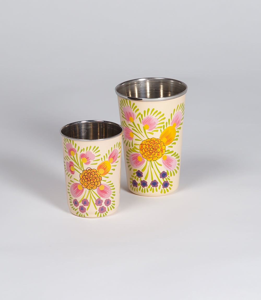 Flowery Peach Small Tumbler