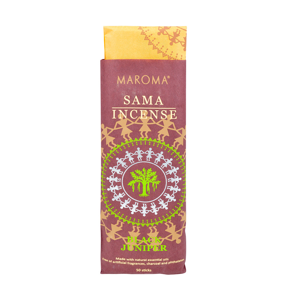 Maroma Sama Incense Sticks - Black Juniper. Pack of 50