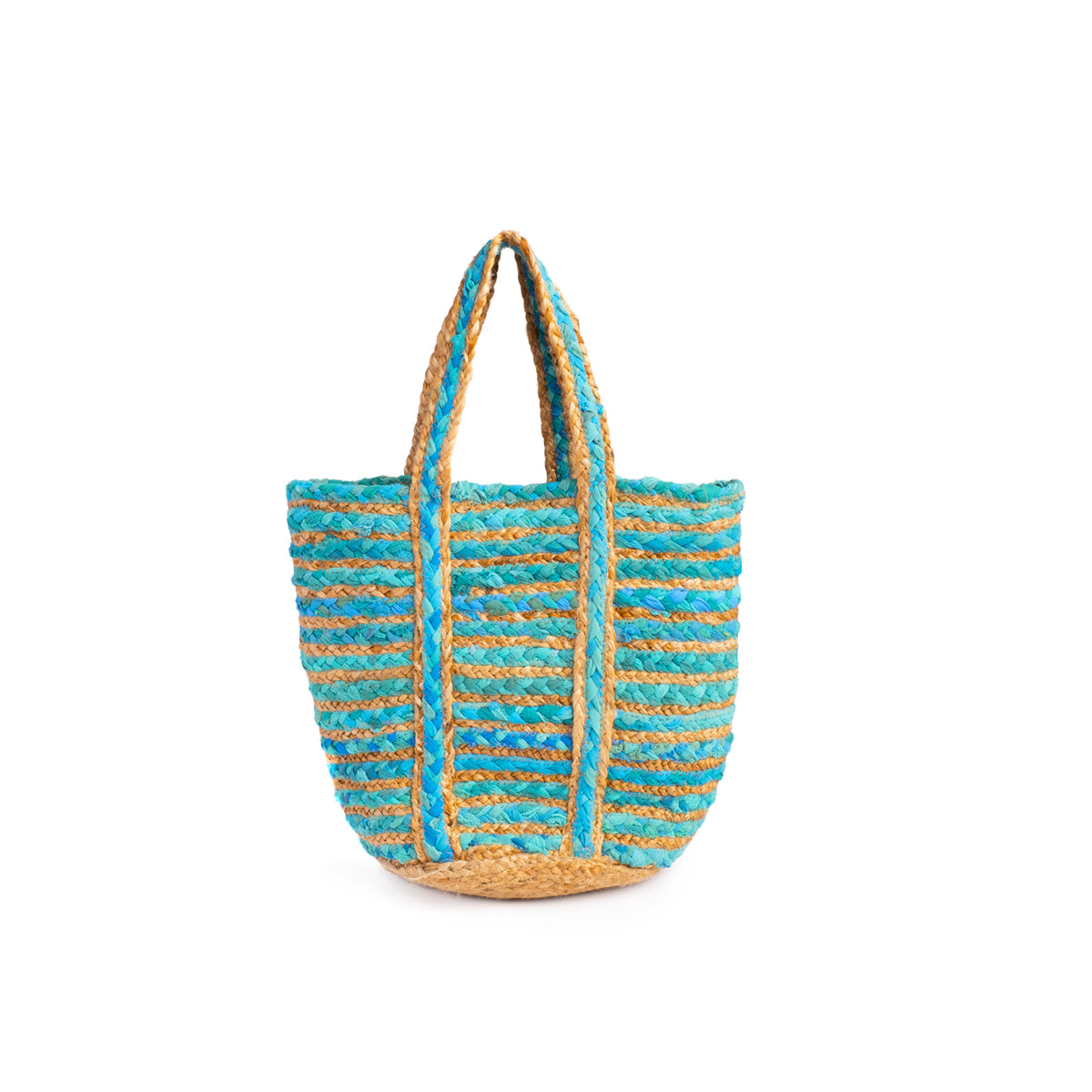 Blue Chindi Blend Basket - Medium