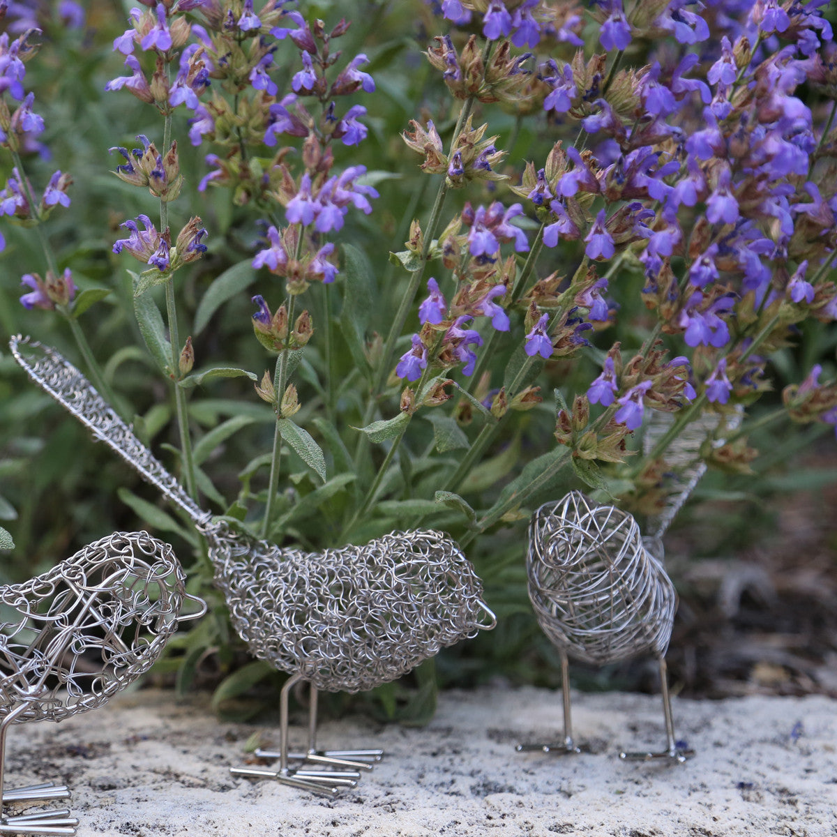 Sculpted Wire Birds - Pack of 3, Assorted